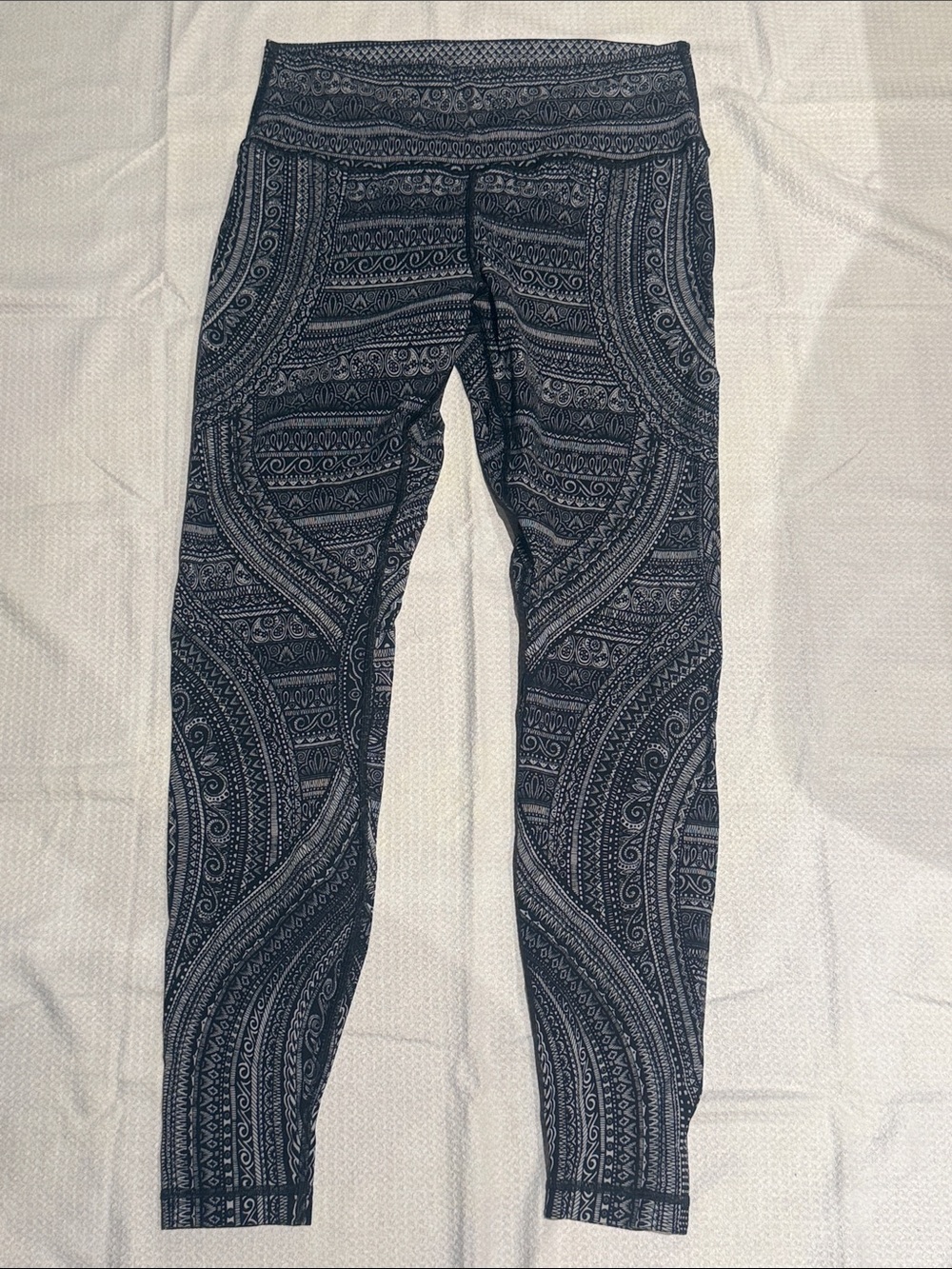 lululemon athletica Navy Paisley Print Leggings Size 12